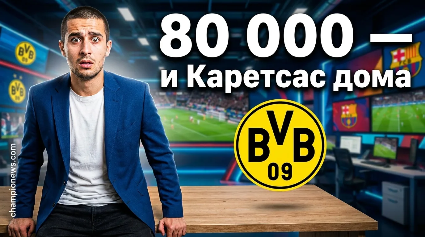 Каретсас подписал контракт с «Боруссией Дортмунд»: «80 000 зрителей — я никогда не играл перед такой толпой»