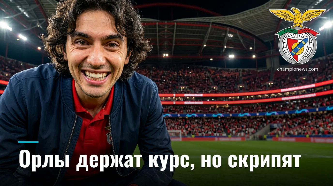 Бенфика 2:1 Эшторил Прая — орлы держат курс, но без блеска