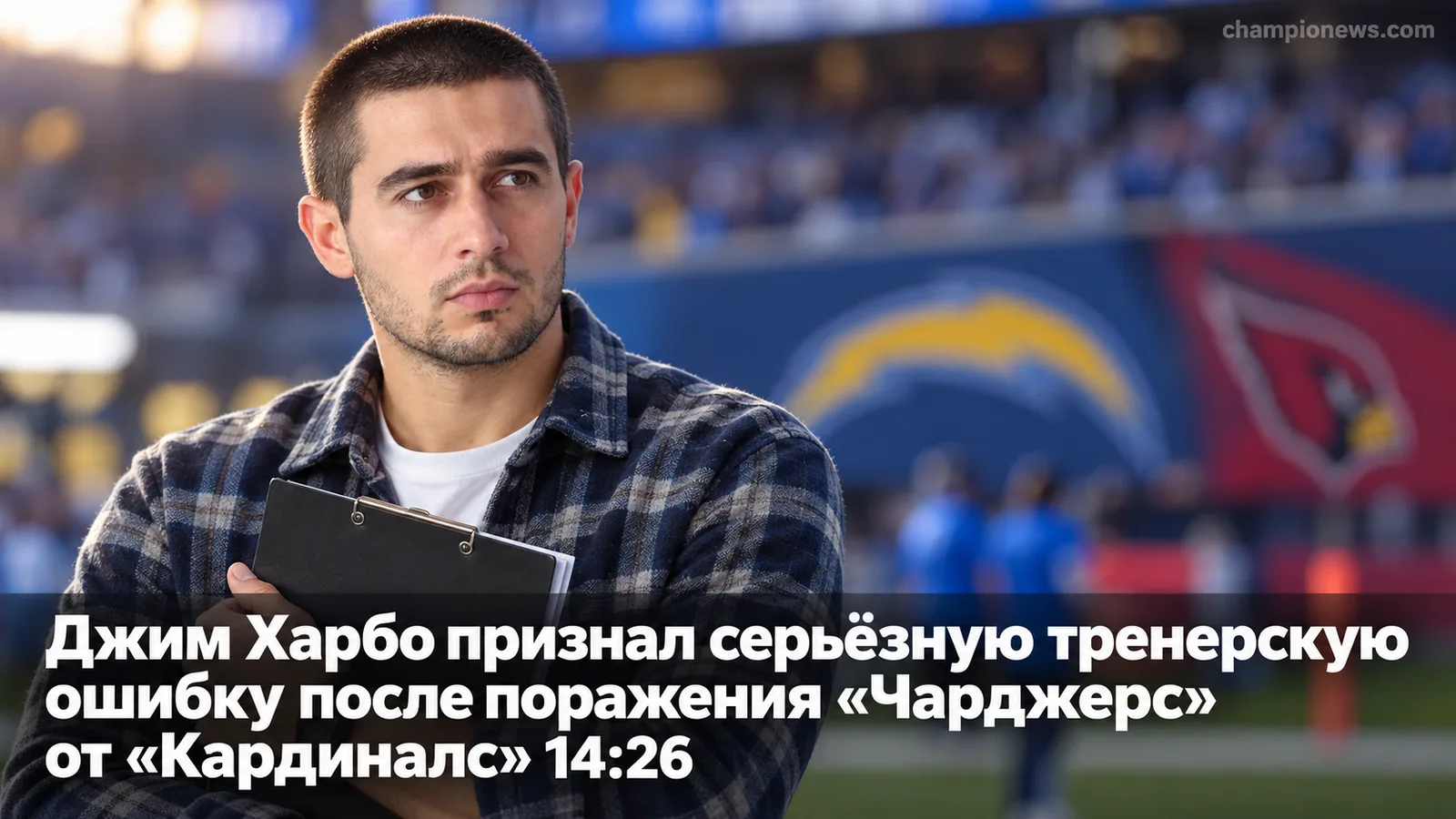 Джим Харбо признал серьёзную тренерскую ошибку после поражения «Чарджерс» от «Кардиналс» 14:26
