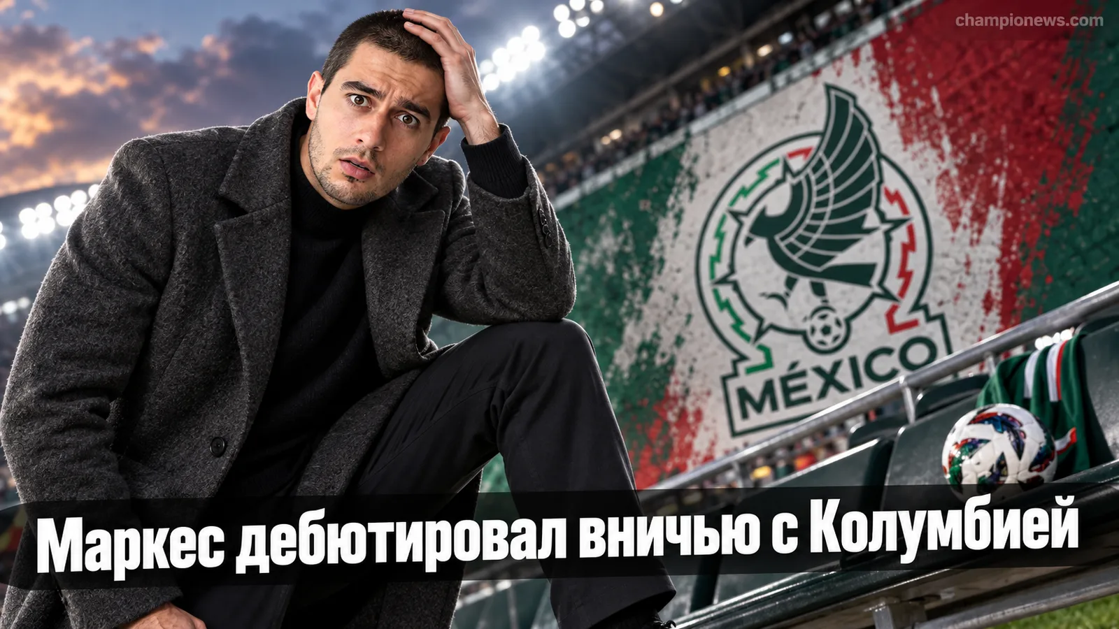 Маркес дебютировал у руля Мексики: ничья 1:1 с Колумбией